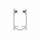 Aluprof Rolladen Weiß (ähnlich RAL9016) / 100cm Aluprof ALU Führungsschiene PU45/20/S