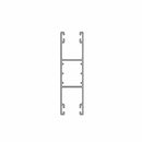 Aluprof Rolladen Weiß (ähnlich RAL9016) / 50cm Aluprof ALU Doppelführungsschiene PPD79