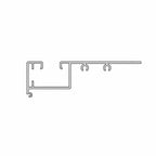 Aluprof Rolladen Weiß (ähnlich RAL9016) / 50cm Aluprof ALU Führungsschiene PPARA/SRS
