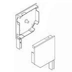 Aluprof Rolladen Weiss Aluprof Blendenkappen Seitenblende 45° BS165
