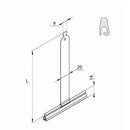 Aluprof Rollladen Aluprof Aufhängefeder mit PVC-Aufhängeprofil WM/170