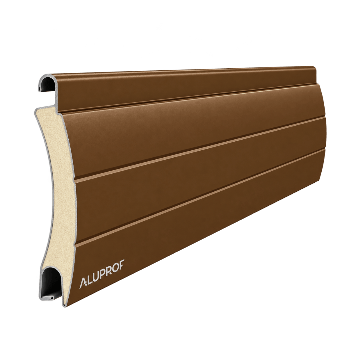 Aluprof Rolltor Braun (09) / 40cm Aluprof ALU Rolladenpanzer unperforiert PA55