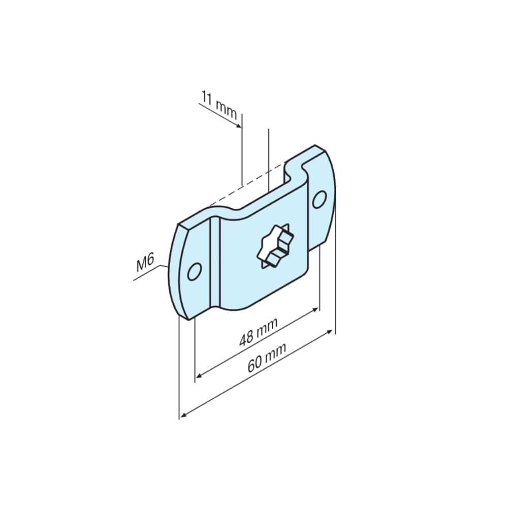 BECKER-Antriebe GmbH Fensterbauteile Becker Markisenhalter Stern 10 mm Steckzapfen 1/10 und 2/10