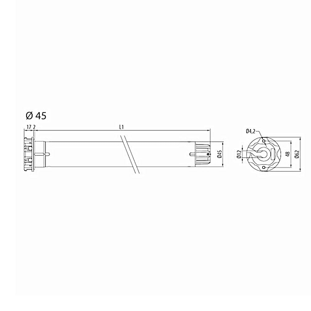 Cherubini Rolladen Cherubini Funk Rolladenmotor Modo RX 10/17 10Nm