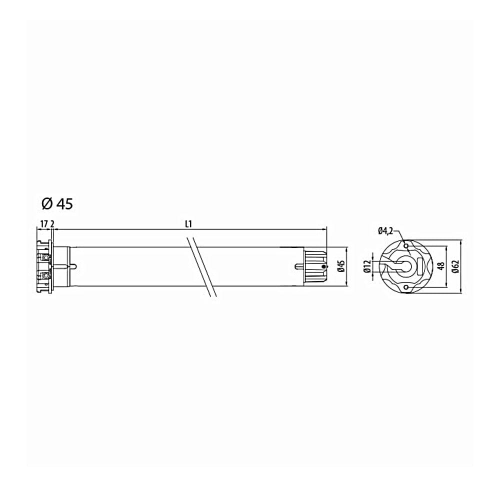 Cherubini Rolladen Cherubini Rohrmotor Movi 10/17 10Nm