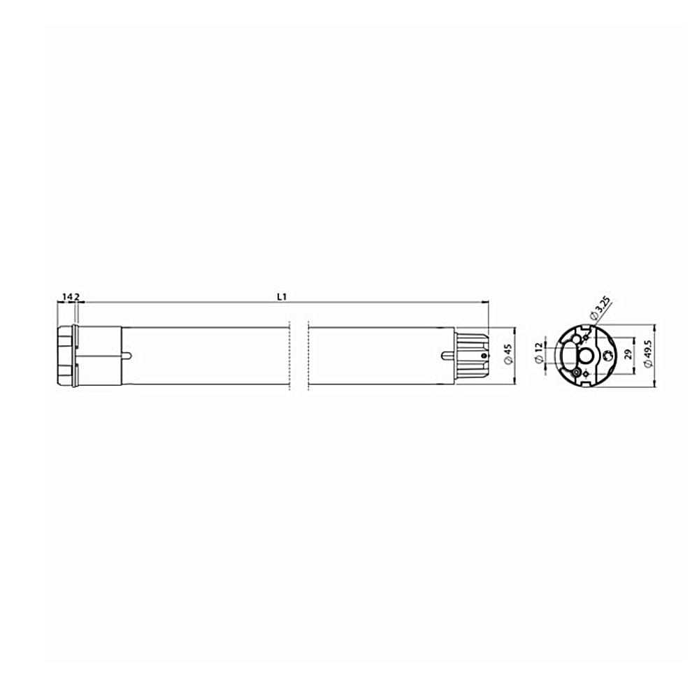 Cherubini Zip-Screen Cherubini Rohrmotor Spin Wire 10/17 10Nm
