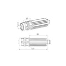 Eckermann Rolladen Eckermann gefederte Walzenkapsel inkl. Sicherungsring SW40
