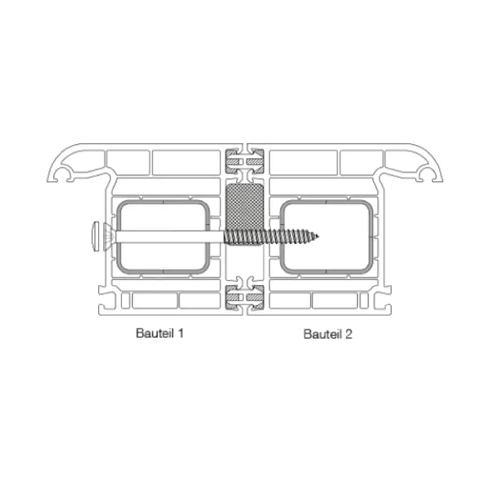Ejot Fenster Ejot Fenster Kopplungsschraube Typ MS 4,8x80 Set