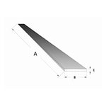 Eko Okna Fenster ALU Flachstange 50/2 Pulverbeschichtet Schiefergrau RAL 7015