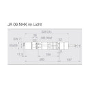 Elero Jalousien Elero Jalousieantrieb JA NHK im Licht für 11mm 6kant 9Nm