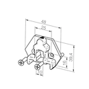 Elero Rolladen Elero Adapterplatte Motorlager Revoline M T9