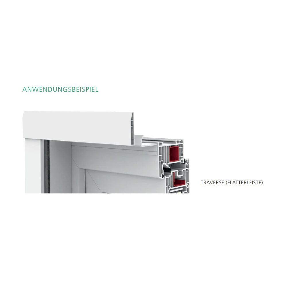 Exte Rolladen Exte PVC-Traverse 45/10 Weiss 9053