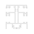 Exte Rolladen Weiss / 100cm Exte ALU-Maxi Doppelführungsschiene R166
