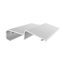 Exte Rolladen Weiss / 100cm Exte PVC-Abrollleiste 85 mit Dichtlippe 5010004