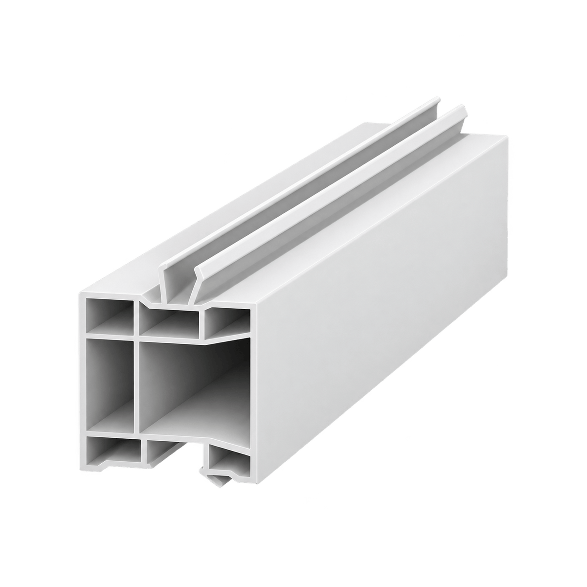 Exte Rolladen Weiss / 100cm Exte PVC-Aufdopplungsprofil 35/35 50801