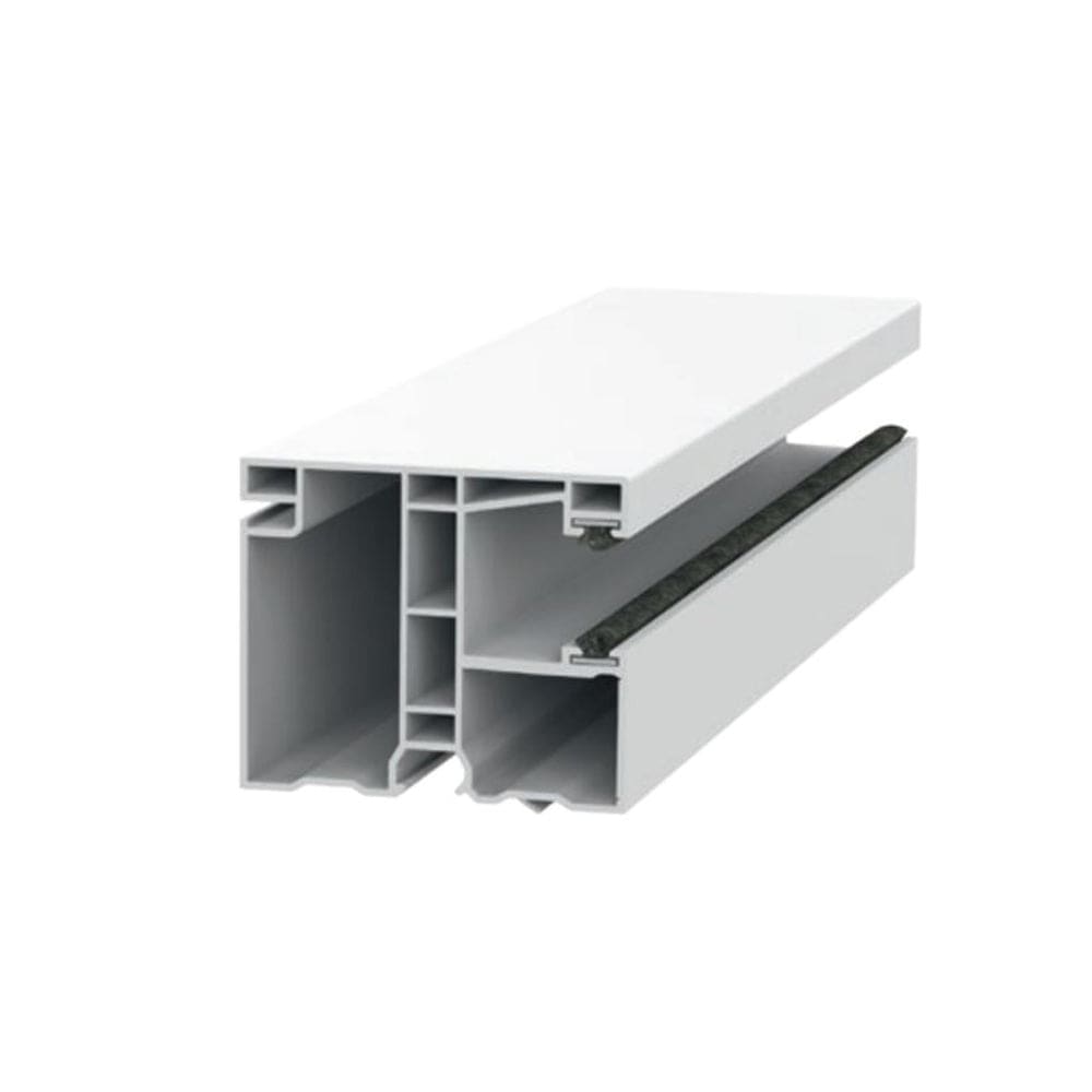 Exte Rolladen Weiss / 100cm Exte PVC-Maxi Einzelführungsschiene 50911