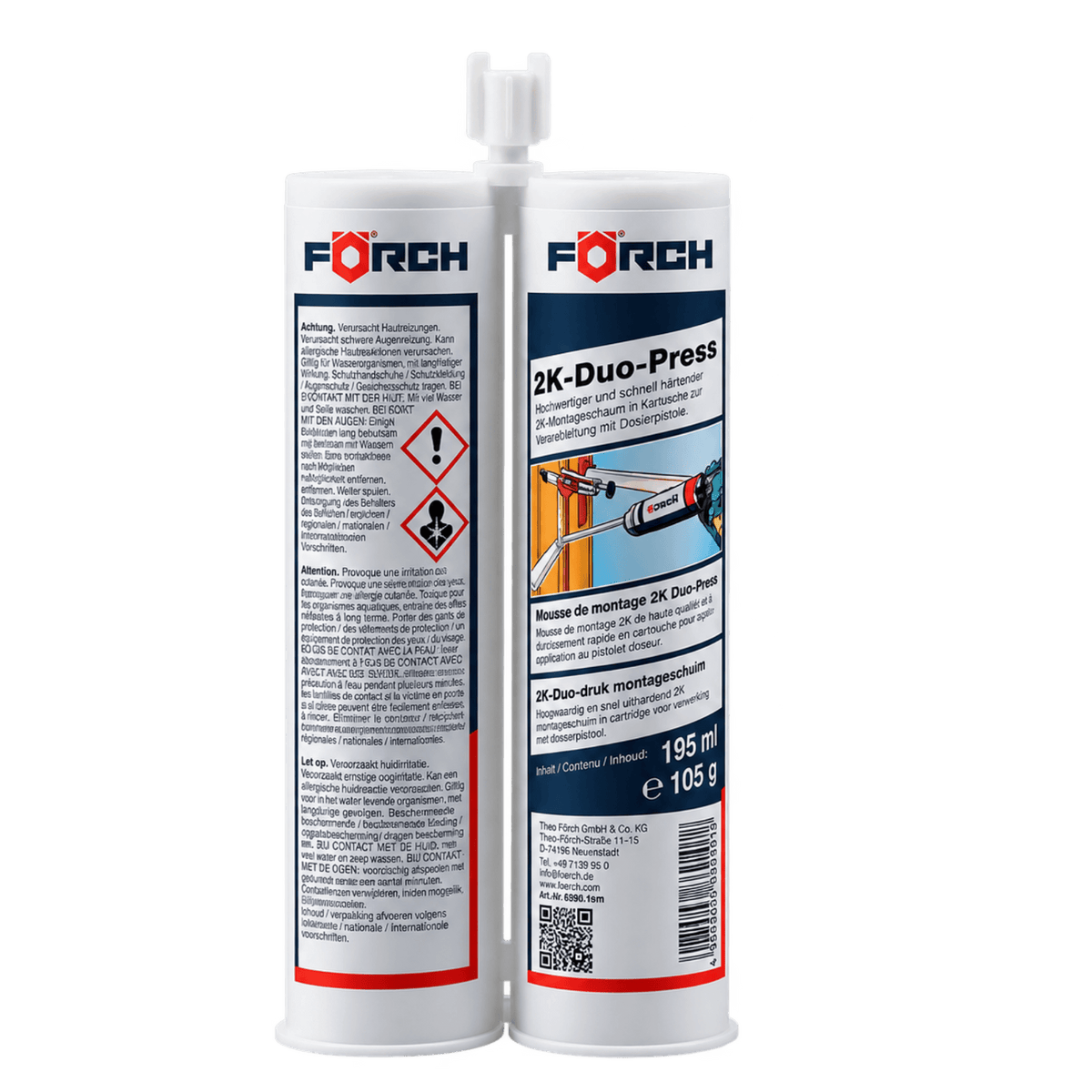 Förch Fenster Förch 2K-Kartuschenschaum Duo Press 210ml