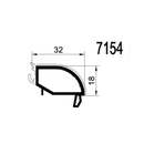 Gealan Fenster Gealan PVC Glasleiste 7154