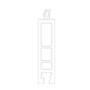 Gealan Fenster Weiss (ähnlich RAL9016) / 100cm Gealan Fensterbankanschlussprofil Sohlbankprofil 45/12 3208