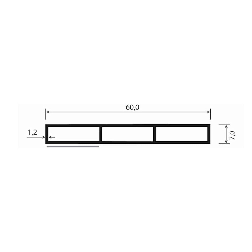 MK Menke Fenster MK Kammerprofil 7/60mm Selbstklebend