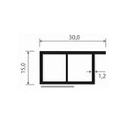 MK Menke Fenster MK Verkleidungsprofil 30/15mm Selbstklebend 078272