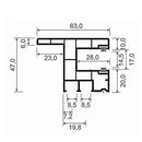 MK Menke Rolladen MK PVC-Einzelführungsschiene 934N/B2