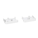 MK Menke Rolladen Weiss MK Endkappe 996 für PVC Führungsschiene