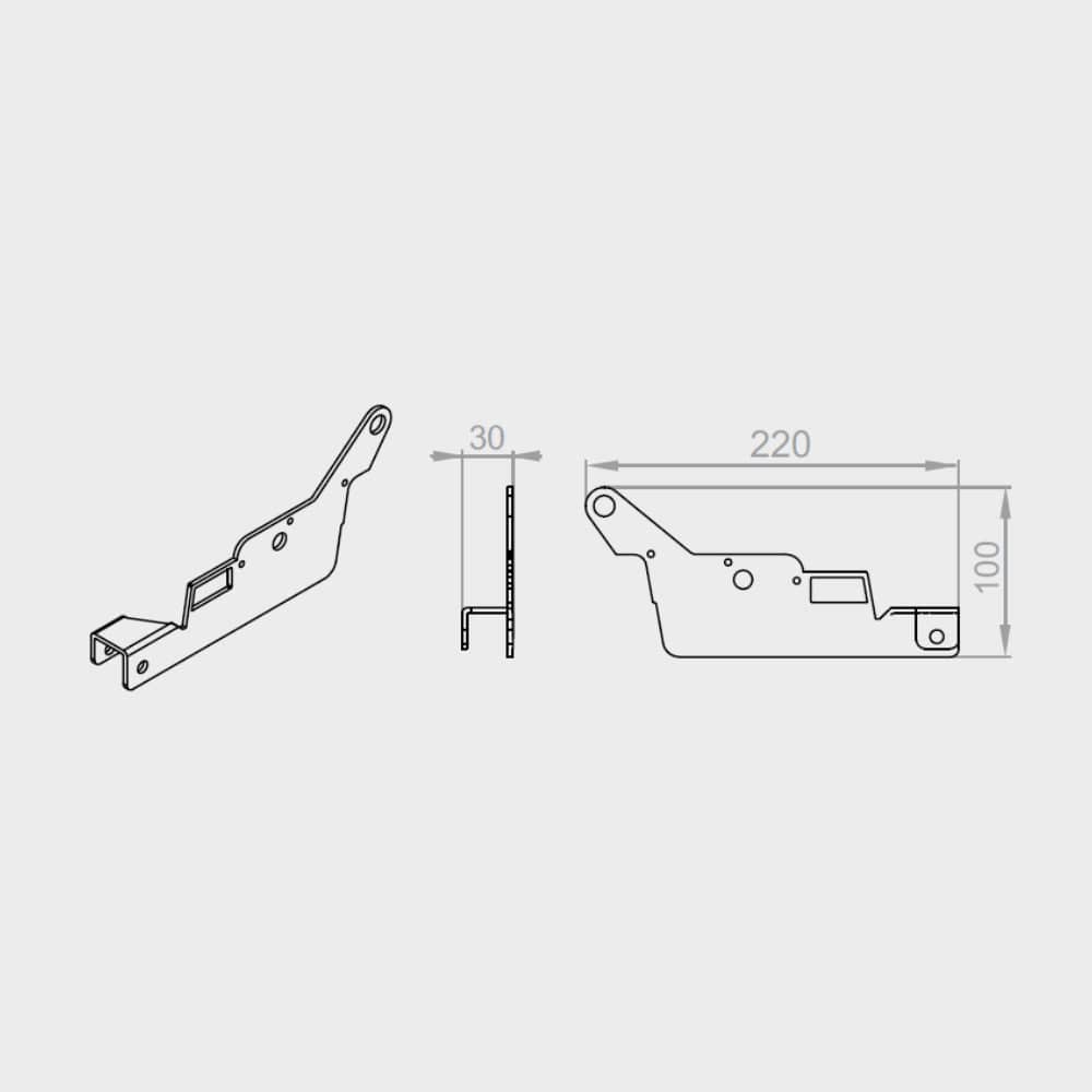 Portos Pergola Portos Pergola Verbindungshalterung PWT-120