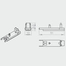 Portos Plissee Portos Plissee Blende des Endprofils Unten MSD-030