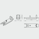 Portos Plissee Portos Plissee Blende des Endprofils Unten MSD-120
