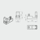 Portos Plissee Portos Plissee Seitenblende Unten MSD-050