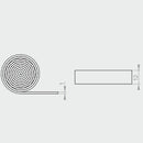 Portos Plissee Portos Plissee Unteres Doppelseitiges Klebeband 12mm MSD-070