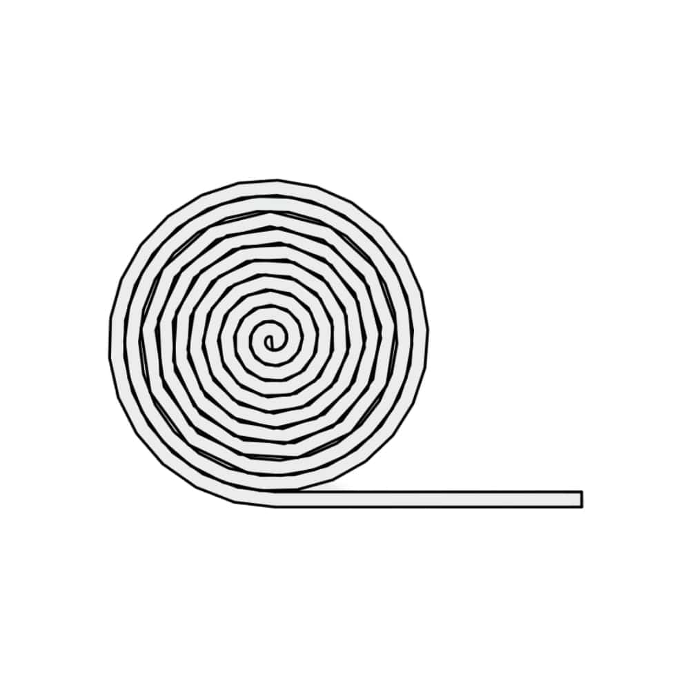 Portos Plissee Portos Plissee Unteres Doppelseitiges Klebeband 12mm MSD-070