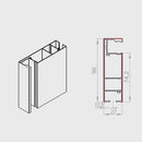 Portos Raffstore Portos Raffstore Alu Führungsschiene FBR-030
