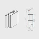 Portos Raffstore Portos Raffstore Alu Führungsschienenadapter FBR-010