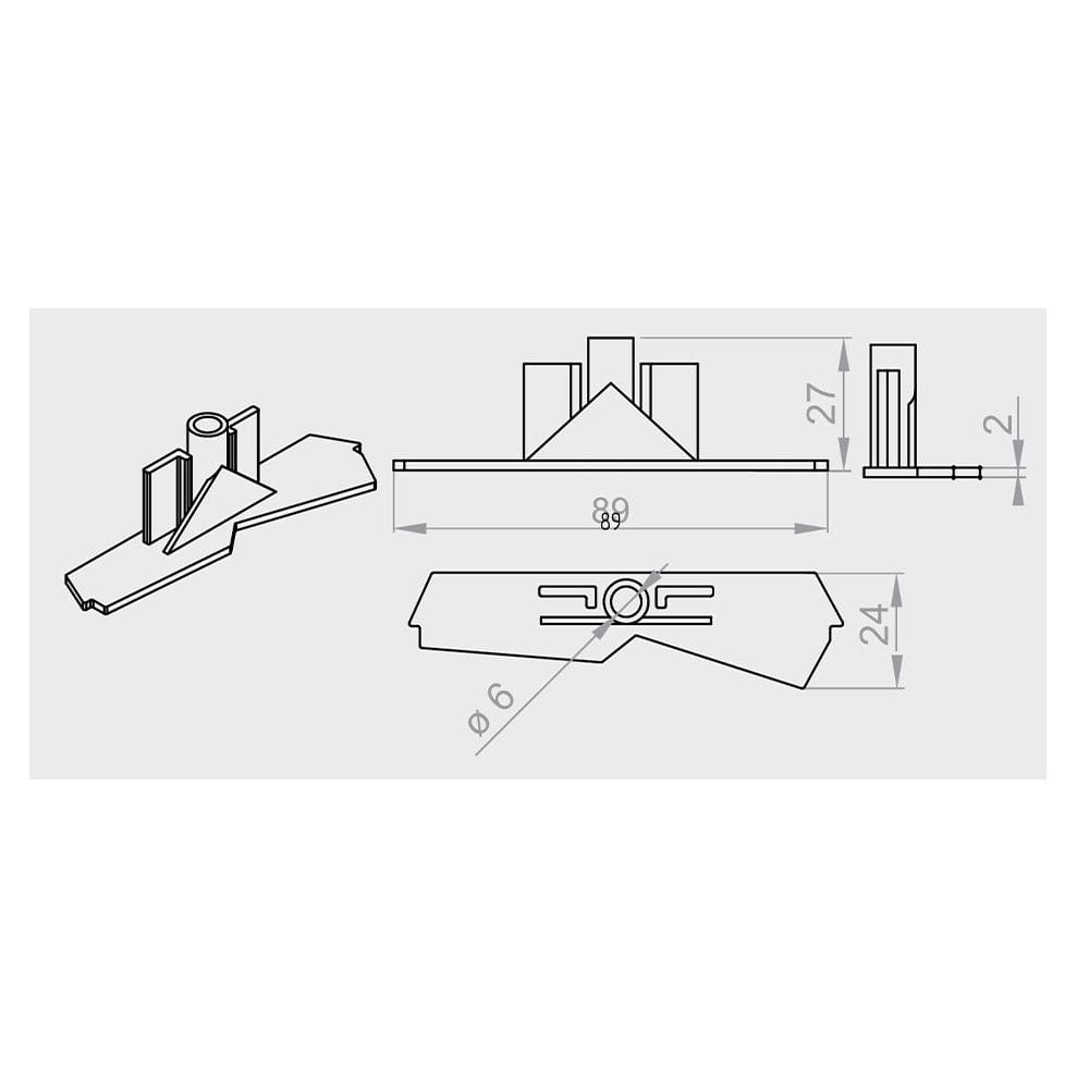 Portos Raffstore Portos Raffstore Endschienenstopfen Z90