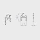 Portos Raffstore Portos Raffstore Lamellenhaken F-HL-Z90