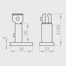 Portos Raffstore Portos Raffstore Teleskophalterung der Führungsschiene Universal 35 (60-70mm)