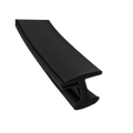 Portos Raffstore Schwarz / 100cm Portos Raffstore Gummidichtung F-UP für Führungsschienen F-PP-20