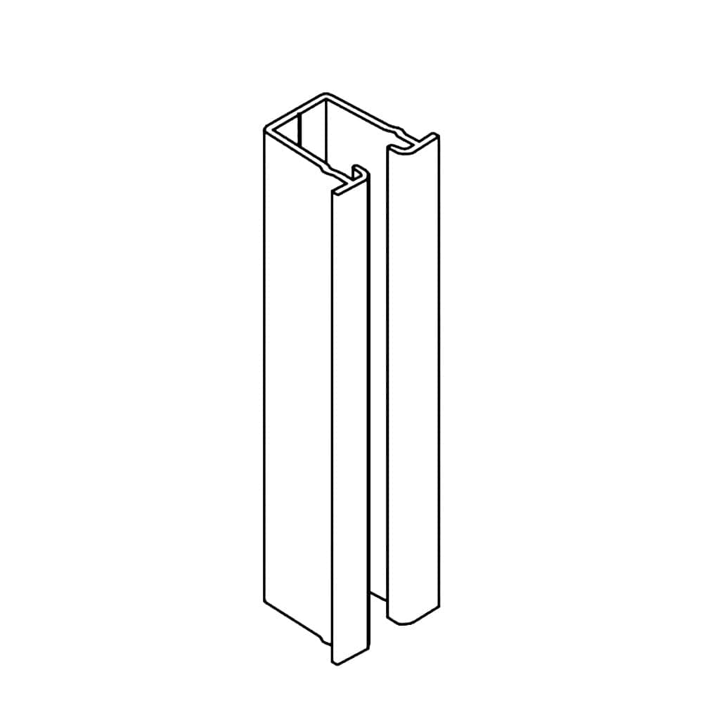 Portos Raffstore Weiß / 40cm Portos Raffstore Führungsschieneneinlage für Außenjalousie RSC-340