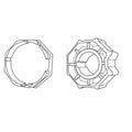 Portos Rolladen Portos Adapterset 8-kant SW70