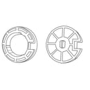 Portos Rolladen Portos Adapterset Ø60 mm für Rundwelle Ø78