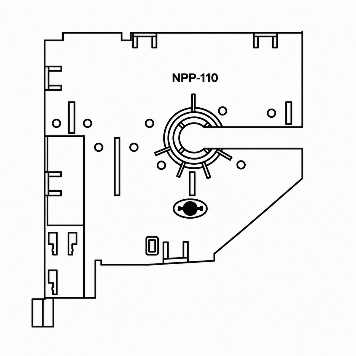 Portos Rolladen Portos Kasten Teilung 180 NPP-110