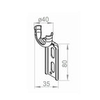 Portos Rolladen Portos Kugellagerhalter gekröpft für Fertigkasten 35mm
