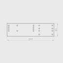Portos Rolladen Portos Rolladenkasten Seitenhalterung 215mm RKZ66
