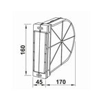 Portos Rolladen Portos Unterputz Gurtwickler 22mm Gurt 6m Aufnahme mit Mauerkasten