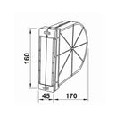Portos Rolladen Portos Unterputz Gurtwickler 22mm Gurt 6m Aufnahme mit Mauerkasten