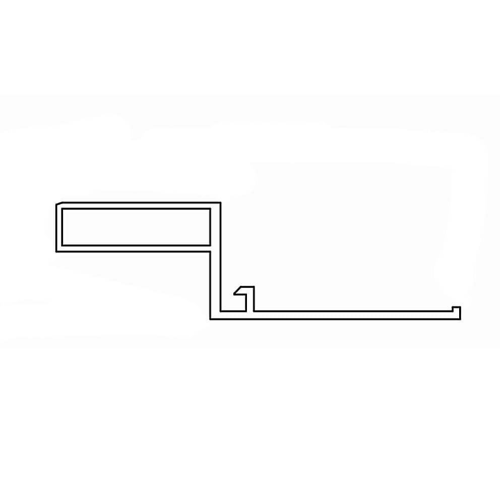 Portos Rolladen Weiss / 100cm Portos Montageprofil für Revisionsklappe K-PM