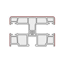 Portos Rolladen Weiß (ähnlich RAL9016) / 100cm Portos PVC Führungsschiene RK-18M