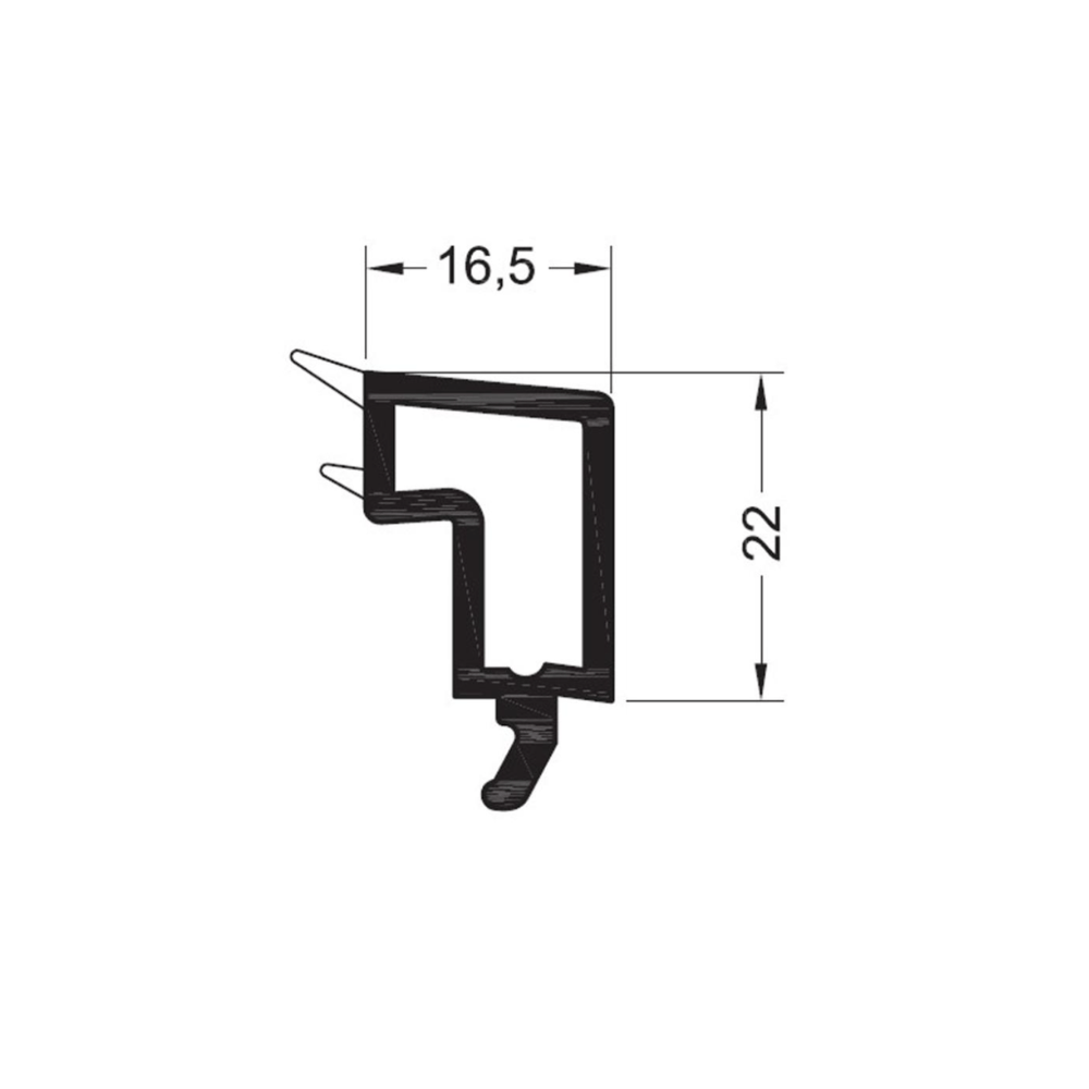 Rehau Fenster Rehau PVC Glasleiste 538516